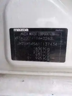 Утилизация автомобиля mazda 3 lim. () 1.5 16v cat года 2014 питание p5