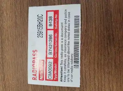 Véhicule à la ferraille nissan qashqai / qashqai +2 i (j10, nj10, jj10e) 2.0 dci de l'année 2012 alimenté m9r855