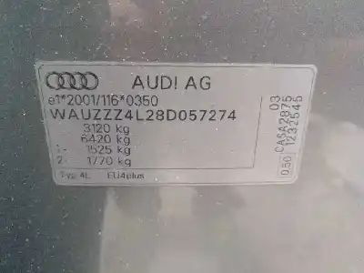 Утилизация автомобиля audi q7 (4l) v6 3.0 tdi (176kw) clean diesel ambiente года 2009 питание casa