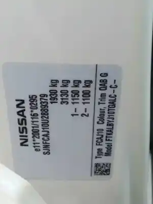 Здавання транспортного засобу nissan qashqai / qashqai +2 i (j10, nj10, jj10e) 1.5 dci року 2014 потужний k9k430