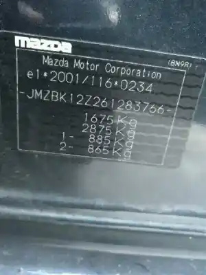 Vehicul casat mazda 3 sedán (bk) 1.6 (bk12) al anului 2005 alimentat z6