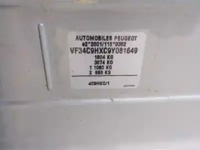 Veicolo di demolizione peugeot 308 sw sport dell'anno 2009 alimentato 9hx