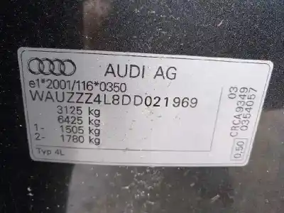 Утилизация автомобиля audi q7 (4l) 3.0 tdi v6 advance clean diesel quattro (180kw) года 2014 питание crca