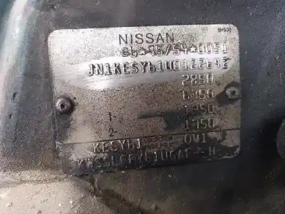 Véhicule à la ferraille nissan patrol gr (y61) * de l'année 2004 alimenté zd30ddti