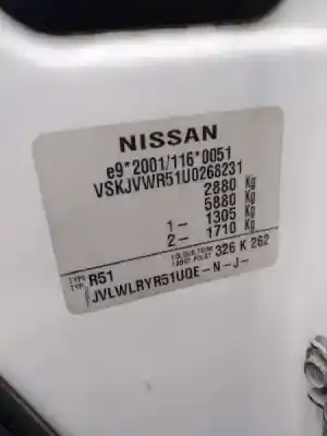 Здавання транспортного засобу nissan pathfinder (r51) 2.5 dci diesel cat року 2007 потужний yd25ddti