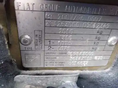 Утилизация автомобиля fiat doblo emotion года 2010 питание 198a3000