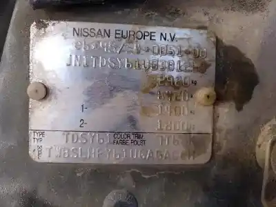 Scrapping Vehicle nissan patrol gr (y61) básico of the year 1998 powered rd28ti