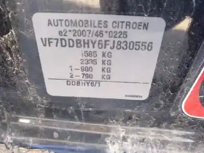 Утилизация автомобиля citroen c-elysée exclusive года 2015 питание bh02
