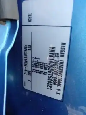 Véhicule à la ferraille nissan micra v (k14) 0.9 cat de l'année 2018 alimenté h4b408