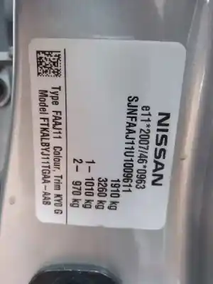 Здавання транспортного засобу nissan qashqai (j11) acenta року 2014 потужний k9k636