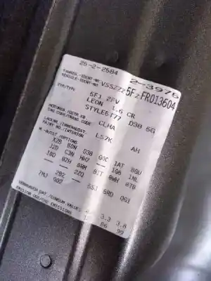 Утилизация автомобиля seat leon (5f1) 1.6 tdi года 2014 питание clha