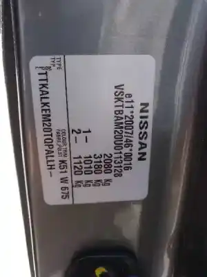 Здавання транспортного засобу nissan nv 200 (m20) 1.5 dci cat року 2015 потужний k9k646