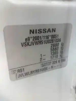 Здавання транспортного засобу nissan pathfinder (r51) 2.5 dci xe року 2008 потужний yd25ddti