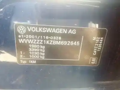 Утилизация автомобиля volkswagen golf vi variant (aj5) 1.6 tdi dpf года 2011 питание cayc