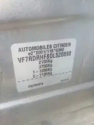 Утилизация автомобиля citroen c5 berlina business года 2013 питание rhf