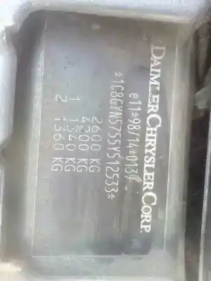 Veículo de Sucata chrysler voyager (rg) 2.5 crd cat do ano 2005 alimentado enj