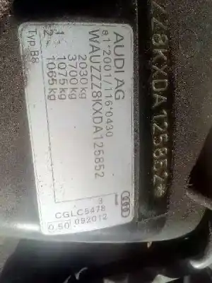 Утилизация автомобиля audi a4 berlina (b8) básico года 2013 питание cglc