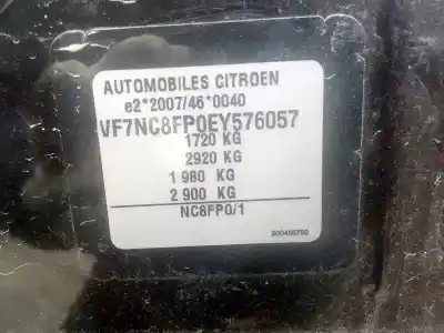 Sloopvoertuig citroen c4 lim. tonic van het jaar 2014 aangedreven 8fp