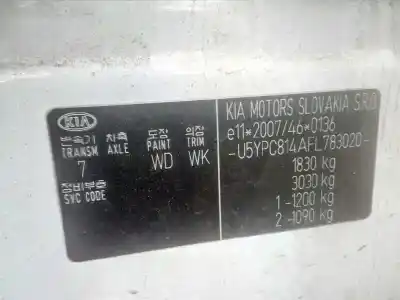 Утилизация автомобиля kia sportage 1.6 gdi cat года 2016 питание g4fd