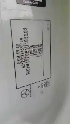 Здавання транспортного засобу mercedes-benz citan furgoneta/monovolumen (w415) 111 cdi (415.603 415.605) року 2016 потужний 607951