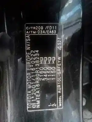 Veículo de Sucata toyota corolla verso (r1) 2.2 d-4d sol do ano 2008 alimentado 2adftv