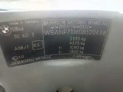 Здавання транспортного засобу bmw serie 5 touring (e61) * року 2006 потужний 306d3