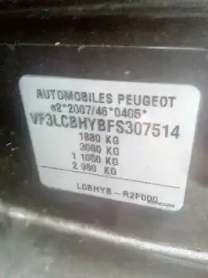 Veículo de Sucata peugeot 308 sw active do ano 2015 alimentado bh02