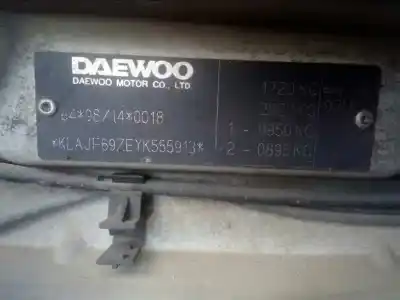 Veículo de Sucata daewoo nubira berlina classic cdx do ano 2001 alimentado x20sed