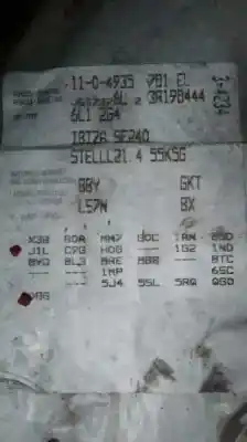 Veicolo di demolizione seat ibiza (6k1) stella dell'anno 2003 alimentato bby