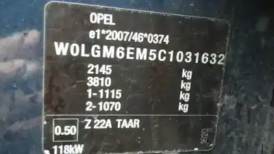 Verschrottungsfahrzeug opel insignia berlina excellence des jahres 2011 angetrieben a20dth