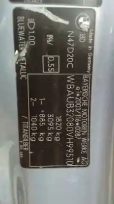 Veículo de Sucata bmw serie 1 berlina (e81/e87) 118d do ano 2009 alimentado n47d20c