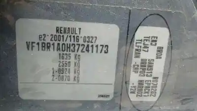 Scrapping Vehicle renault clio iii dynamique of the year 2007 powered k4j780