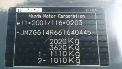 Утилизация автомобиля mazda 6 berlina (gg) 2.0 crtd 143 active года 2006 питание rf