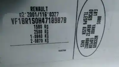 Veículo de Sucata renault clio iii yahoo do ano 2012 alimentado d4f740