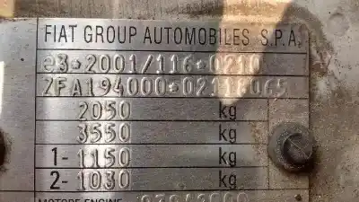 Scrapping Vehicle fiat croma (194_) 1.9 d multijet (194axc1b 194axc12) of the year 2009 powered 939a2000