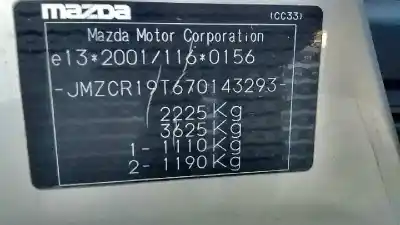 Scrapping Vehicle mazda 5 berl. (cr) 2.0 crtd active (81kw) of the year 2006 powered rf