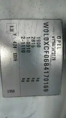 Scrapping Vehicle opel combo familiar of the year 2008 powered z13dtj Scrapping Vehicle opel combo familiar of the year 2008 powered z13dtj