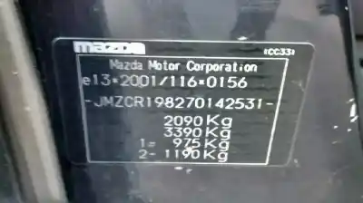 Scrapping Vehicle mazda 5 berl. (cr) 1.8 active of the year 2006 powered l8
