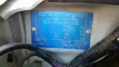 Verschrottungsfahrzeug suzuki jimny sn (fj) techo metálico des jahres 2006 angetrieben k9k266
