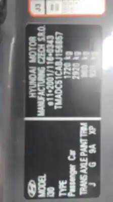 Veículo de Sucata hyundai i30 comfort do ano 2011 alimentado g4fa