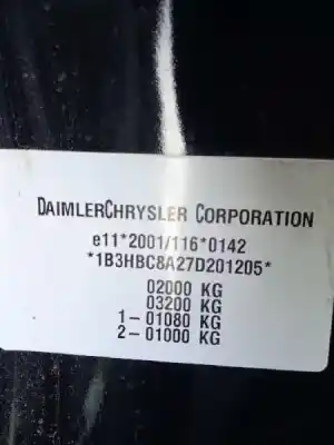 Sloopvoertuig dodge caliber sxt van het jaar 2007 aangedreven bsy