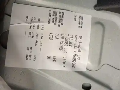 Scrapping Vehicle volkswagen t-cross 1.0 tsi of the year 2021 powered dlac