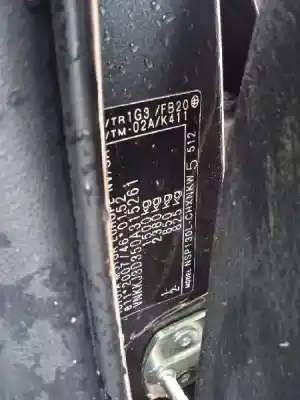 Veículo de Sucata toyota yaris (_p13_) 1.3 (nsp130_) do ano 2015 alimentado 1nr