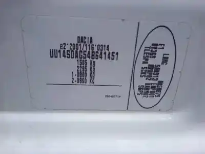 Утилизация автомобиля dacia logan ii ambiance года 2013 питание d4f732