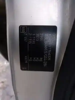 Утилизация автомобиля opel zafira b 1.9 cdti года 2007 питание z19dt