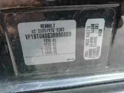 Утилизация автомобиля renault laguna iii 1.5 dci diesel fap года 2008 питание k9k780