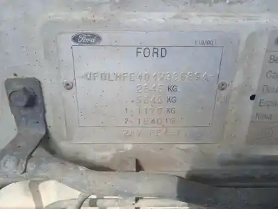 Утилизация автомобиля ford ranger (eq) 2.5 12v td cat года 2004 питание wl