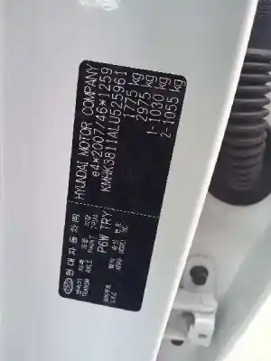 Утилизация автомобиля hyundai kona 1.0 tgdi cat года 2020 питание g3lc