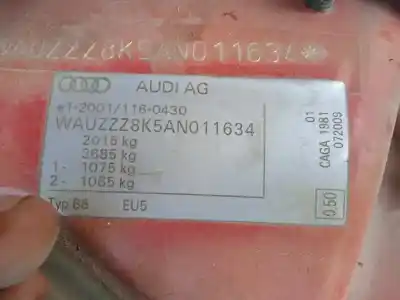 Veículo de Sucata audi a4 berlina (b8) s line sportpaket / plus do ano 2009 alimentado caga