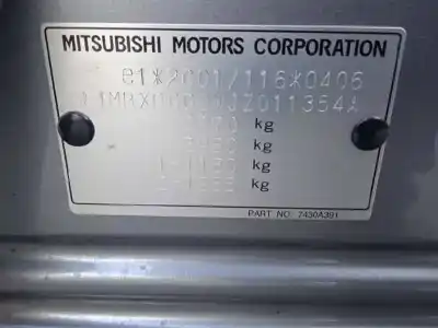 Veículo de Sucata mitsubishi outlander (gf0) phev kaiteki 4wd do ano 2018 alimentado 4b11